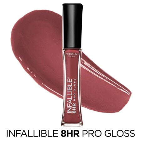 L?Oreal Paris Makeup Infallible 8 Hour Hydrating Lip Gloss, Sangria, 0.21 Fl Oz - Image 2