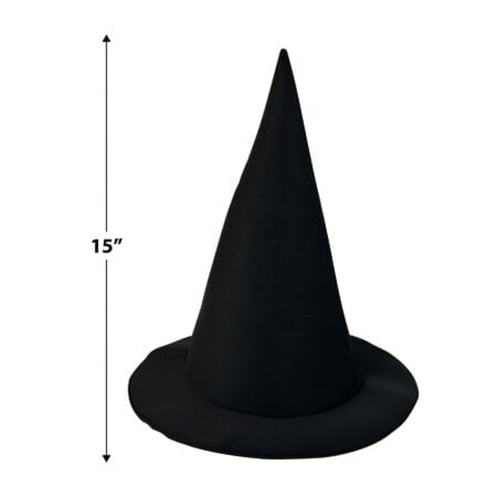 Satin-Soft Black Witch Hat - Image 2