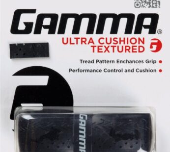 Gamma Sports Tennis Racquet Ultra Cushion Replacement Grips, Textured