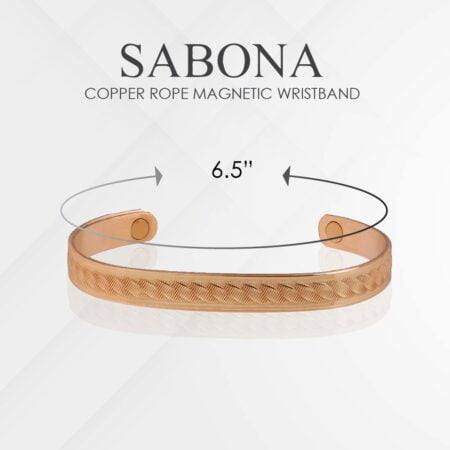 Sabona Copper Rope Magnetic Wristband, Copper Wristband, Large, 6.5? - Image 2