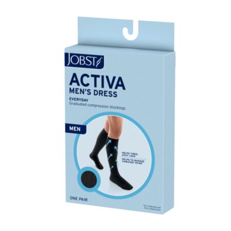 JOBST Mens Dress Knee High Closed Toe Compression Stockings, Professional Quality, Stylish