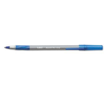 BIC Round Stic? Grip? Xtra-Comfort Fine Ball Point Pen, Blue, 12 Pack