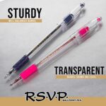 Pentel? R.S.V.P.? Ballpoint Pens, Fine Point, 0.7 mm, Clear Barrel, Black Ink, Pack Of 12 - Image 5