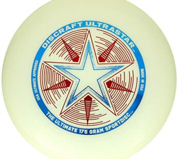 Discraft 175 gram Ultra Star Sport Disc, Nite Glo