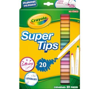 Crayola Super Tips Markers, Coloring Book Markers, 20 count