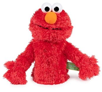 GUND Sesame Street Official Elmo Muppet Plush Hand Puppet, Premium Plush Toy for Ages 1 &