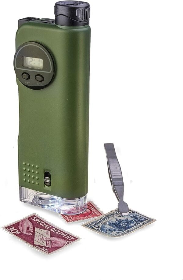 Carson X-Scope Kids 7 Function Multi Purpose Optical Pocket Tool with 30x Microscope, 8x T - Image 6