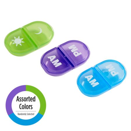 Ezy Dose Daily AM/PM Pocket Pharmacy Travel Pill Case, Medicine Planner, Vitamin Organizer - Image 2