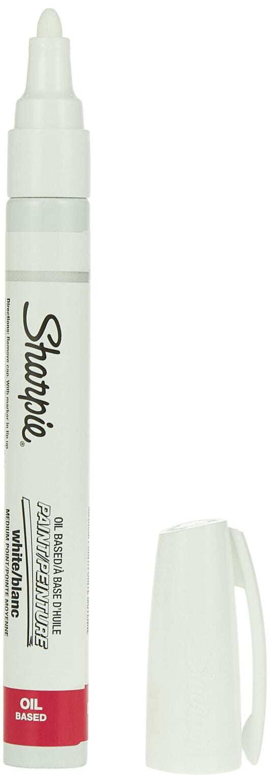 Sanford 35558 Sharpie Oil-Based Paint Marker, Medium Point, White, 1-Count - Image 2