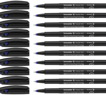 Schneider Topball 845 Rollerball Pen, 0.3mm, Blue Ink, Box of 10 (184503)