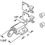 Prime-Line U 9861 Sliding Door Keyed Lock, Push-In ? Replace Broken Parts and Add Addition - Image 2