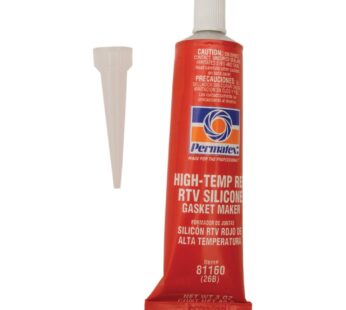 Permatex 81160 Hi-Temp Red Form-A-Gasket Silicone Sealant. 3 oz.