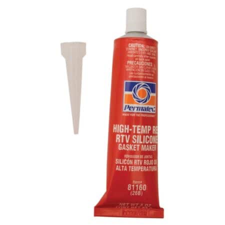 Permatex 81160 Hi-Temp Red Form-A-Gasket Silicone Sealant. 3 oz.