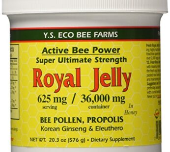 Fresh Royal Jelly + Bee Pollen, Propolis, Ginseng, Honey Mix – 36,000mg Y.S. Org 20.3 oz