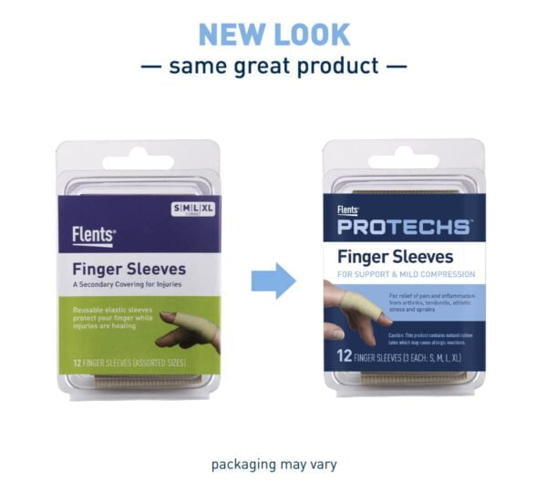 Flents Finger Sleeves, Pain Relief for Arthritis, Inflammation, Tendonitis & Athletic Stre - Image 3