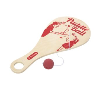 Schylling Paddle Ball – Classic Game Made with Real Wood – Ages 5 and Up – One Piece