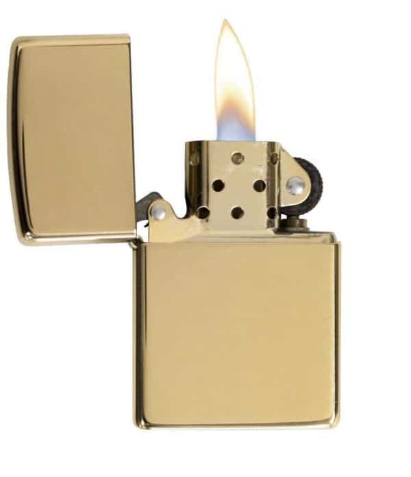 Zippo 254B High Polish Brass Pocket Lighter - Image 3