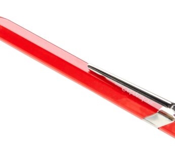 CREATIVE ART MATERIALS Caran D’ache Ballpoint Pen, Metal Red (849.070)