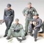 TAMIYA 1/35 German Tank Crew at Rest TAM35201 Plastic Accys Figure Sets