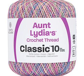 Coats Crochet Classic Crochet Thread, 1 Pack, Pastels, 900 Foot