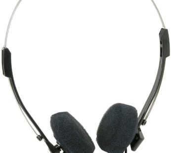 Parts Express Mini Stereo Lightweight Headphones with 4 Foot Cord