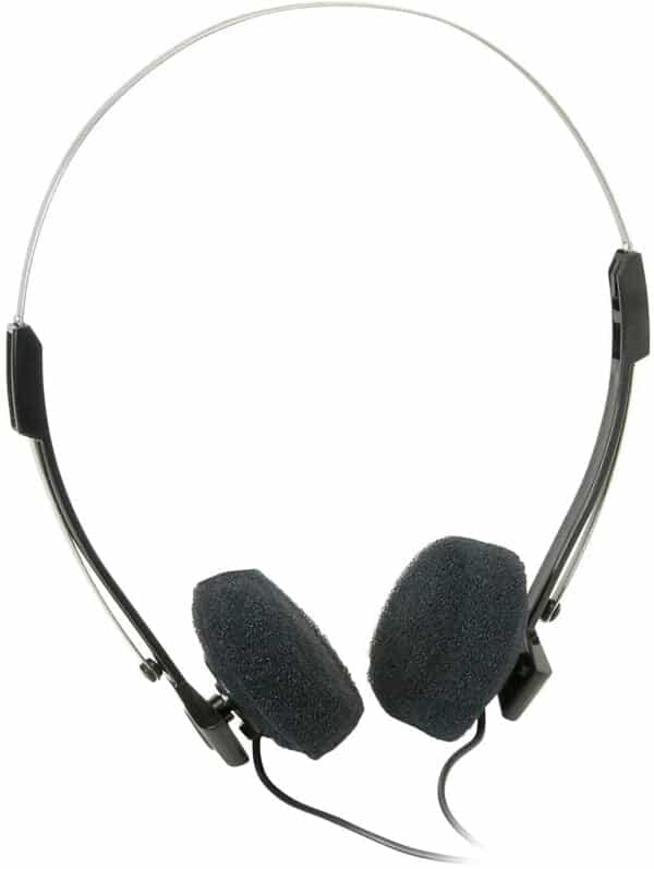 Parts Express Mini Stereo Lightweight Headphones with 4 Foot Cord