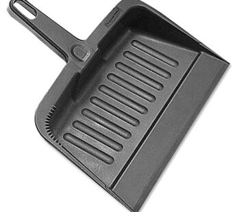 Rubbermaid Commercial Products 12.25, Heavy-Duty Dust Pan, Durable Plastic, Charcoal, Idea