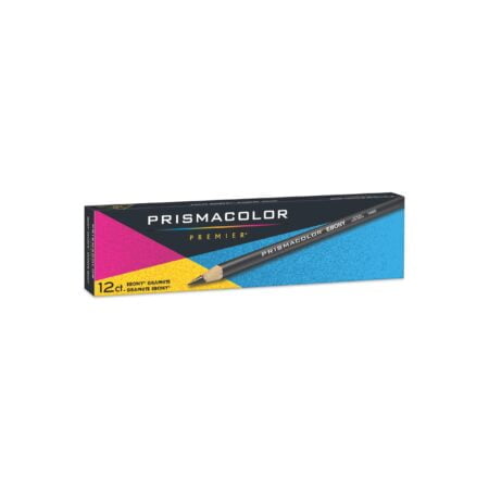 Prismacolor Ebony Graphite Drawing Pencils, Black, Adult Coloring, Box Of 12