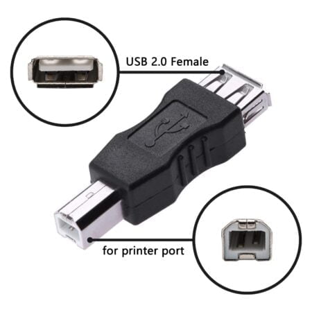 DSYJ DSYJ-01252 USB Type A Female to USB Type B Male Adapter (USB_A_F-USB_B_M) - Image 3