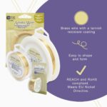 Artistic Wire 20 Gauge Tarnish Resistant Brass Craft Jewelry Wrapping Wire, Gold Color, 15 - Image 5
