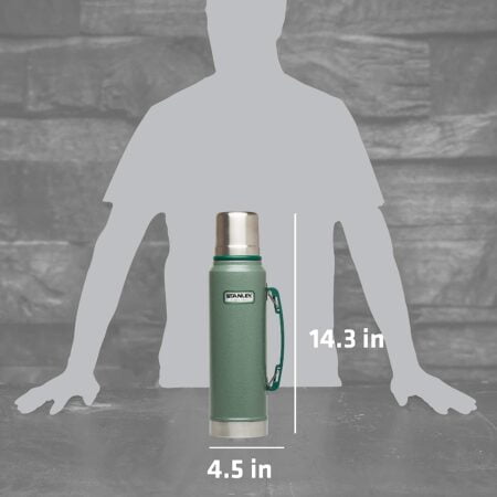 Stanley Classic Vacuum Insulated Wide Mouth Bottle - BPA-Free 18/8 Stainless Steel Thermos - Image 3