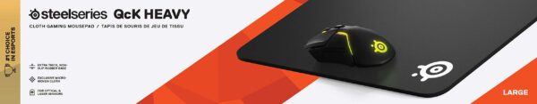 SteelSeries QcK Gaming Mouse Pad - Large Thick Cloth - Peak Tracking and Stability - Optim - Image 6