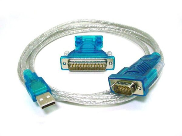 Monoprice USB 2.0 to RS-232 DB-9 Male and DB-25 Male Serial Converter Cable, 1Mbps Data Tr