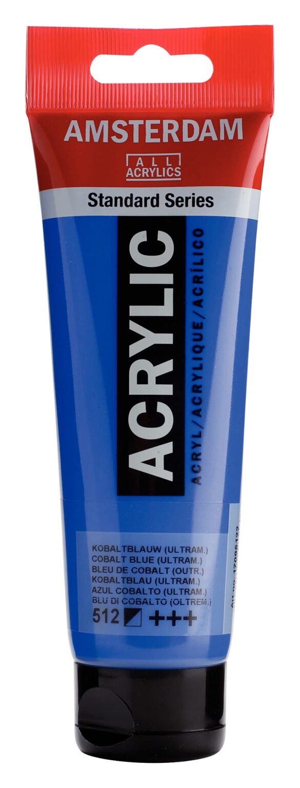 Amsterdam Standard Series Acrylic Tube 120ml Cobalt Blue (Ultramarine) 512 (17095122)
