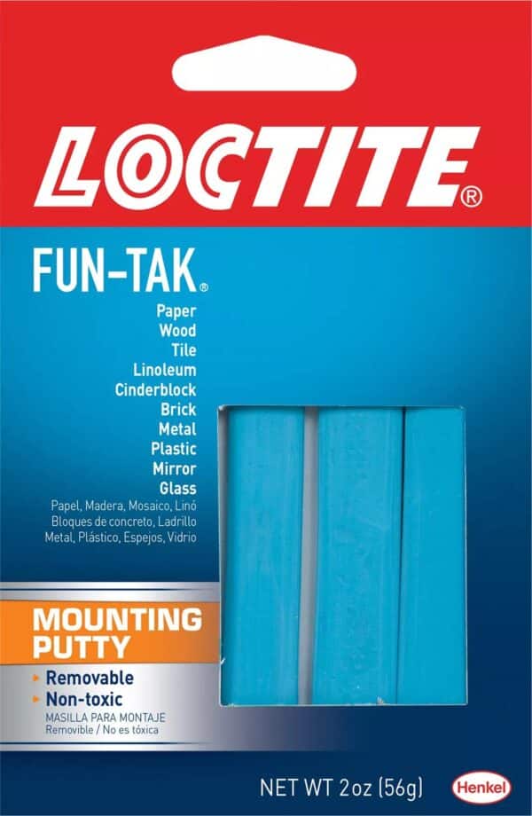 Loctite Fun-Tak Mounting Putty, 2 oz, 1, Wallet