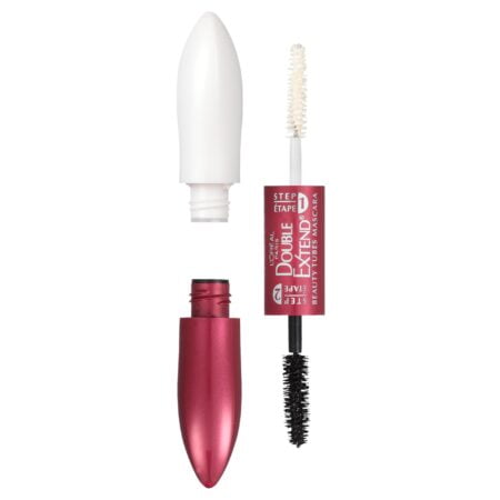 L'Oreal Paris Makeup Double Extend Tubing Mascara, Lengthening 2 Step Mascara, Smudgeproof