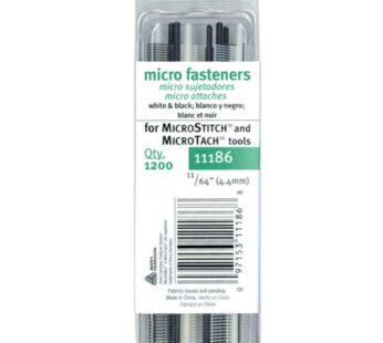 Avery Dennison Corporation 4.4mm Micro Stitch Fastener Refills, White & Black 1,200/Pkg