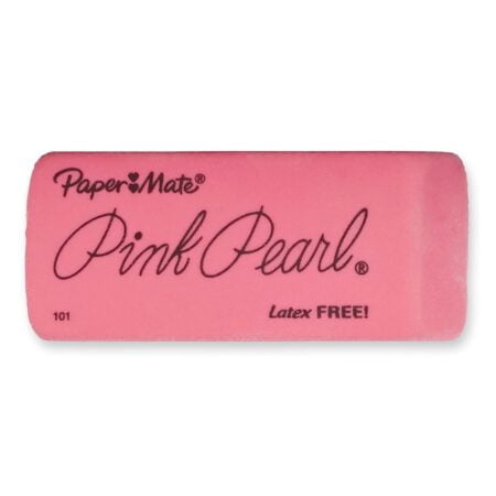 Paper Mate Pink Pearl Erasers, Large, 3 Count - Image 2