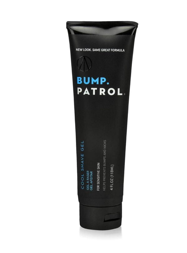 Bump Patrol Cool Shave Gel - Sensitive Clear Shaving Gel With Menthol Prevents Razor Burn,