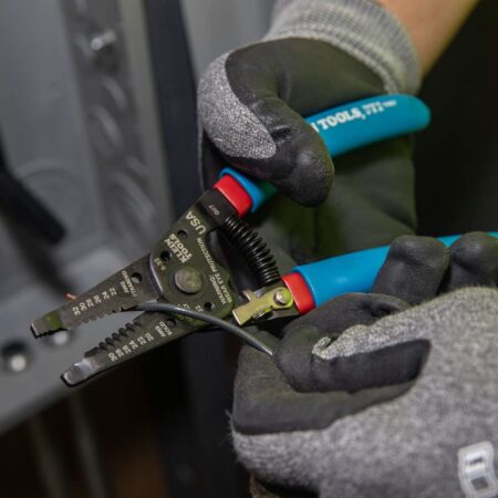 Klein Tools 11057 Wire Cutter / Wire Stripper, Made in USA, Heavy Duty Wire Cutter Strippe - Image 9