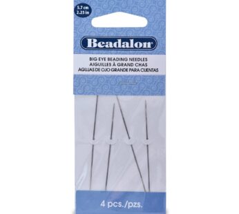 Beadalon Big Eye Needles 2.25-Inch 4 Pieces