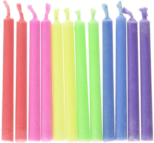 Colorflame Birthday Candles With Colored Flames - Birthday, Party, Cake Decor - 12 Candles - Image 3