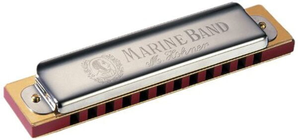 Hohner 364-D Marine Band 12 Hole Harmonica, Key of D