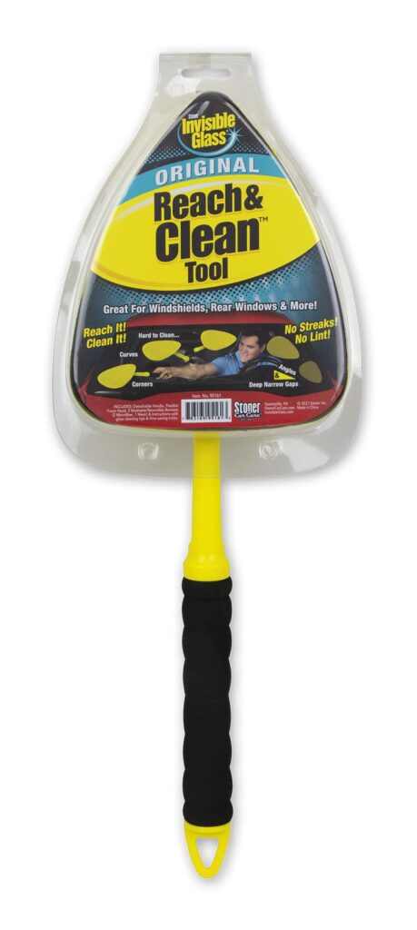 Invisible Glass 95161 Reach and Clean Tool (1-Piece) - Window Wand Glass Cleaning Tool for