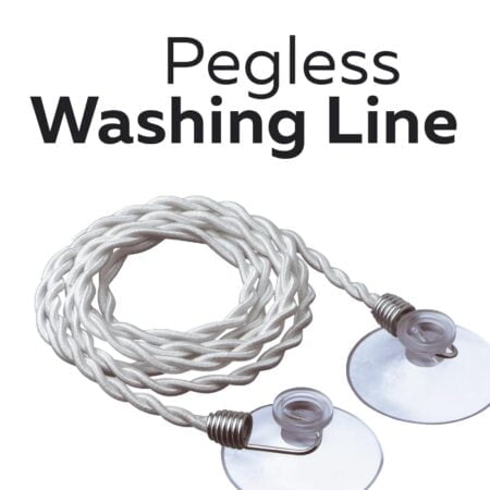 Go Travel Clothes Line, Easy-to-Hang Clothes Line with Polyester Rope and Rubber Suction C - Image 2