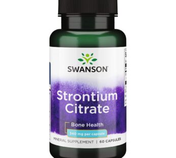 Swanson Strontium Citrate 340 Milligrams 60 Capsules