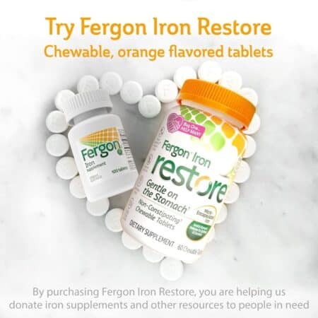 Fergon High Potency Iron Highly Soluble & Easily Digested, 27 mg Iron, 100 Tablets - Image 4