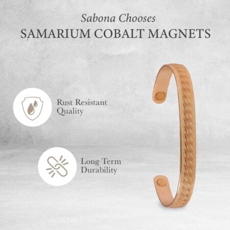 Sabona Copper Rope Magnetic Wristband, Copper Wristband, Large, 6.5? - Image 4