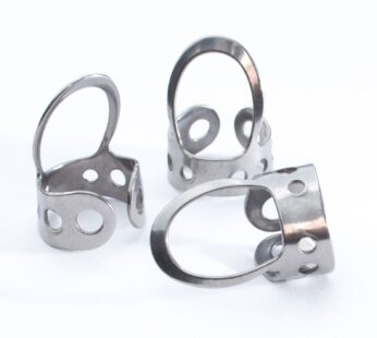 3 x Stainless Steel, Open Design, Metal Finger Picks for Guitar, Banjo, Dobro, etc. Finger