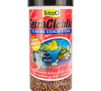 TetraCichlid Floating Cichlid Sticks 11.3 Ounces, Pond Fish Food, Nutritionally Balanced